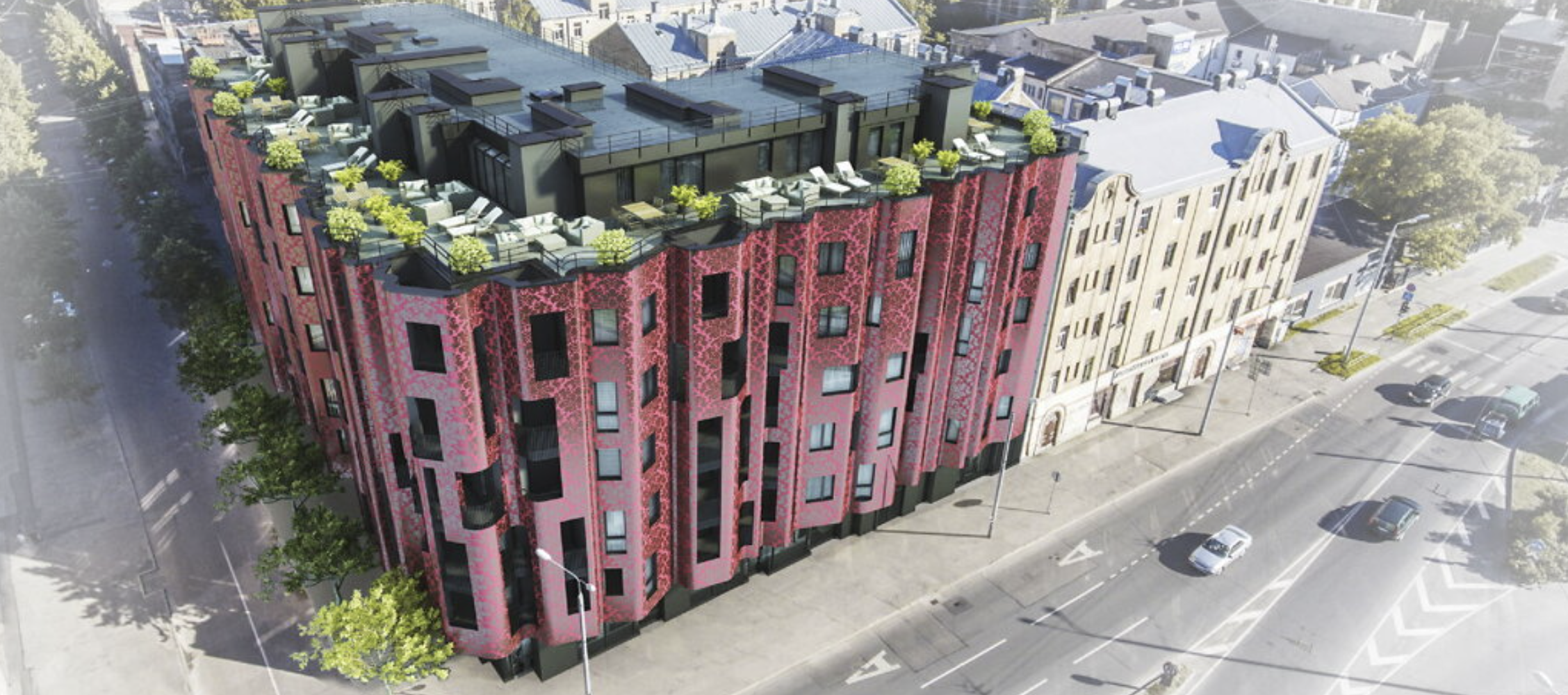 Dental First clinic building in Riga